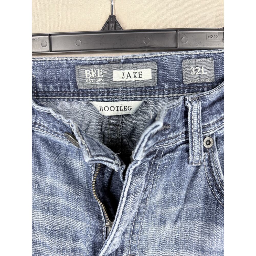 BKE Buckle Aiden Destroyed Denim Jeans Mens Sz 32x32L Blue Distressed - Picture 5 of 12